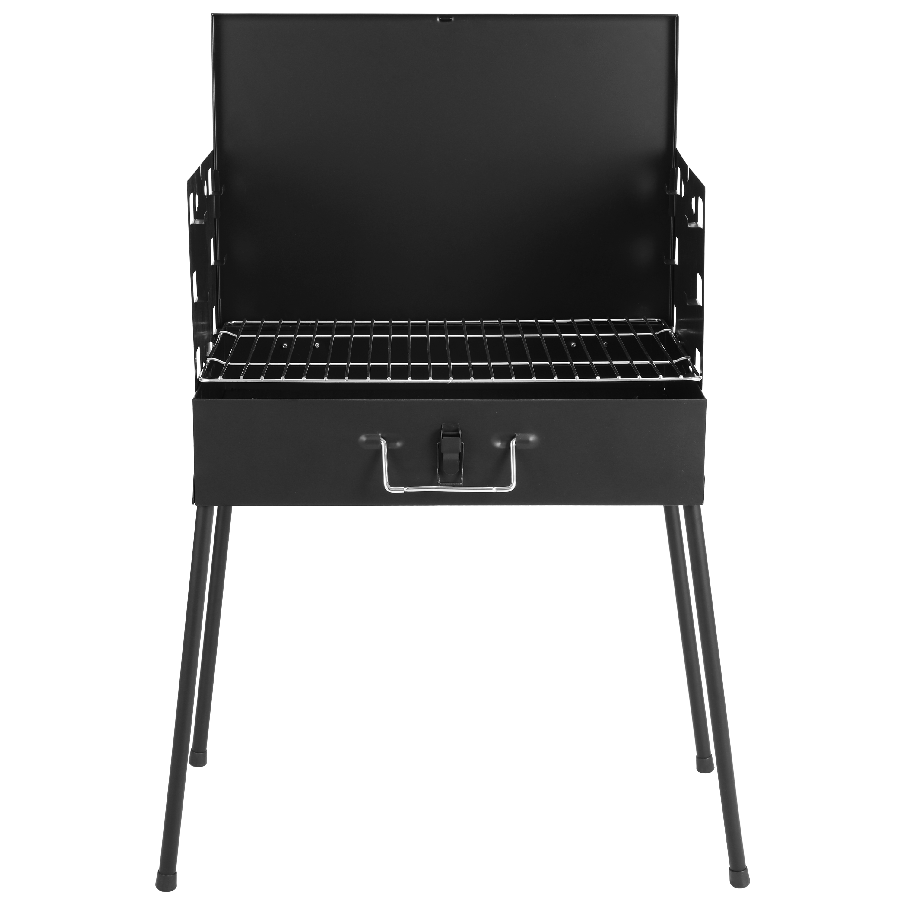 Foto 2 | Asador De Carbón Portátil Plegable En Maletín De Acero