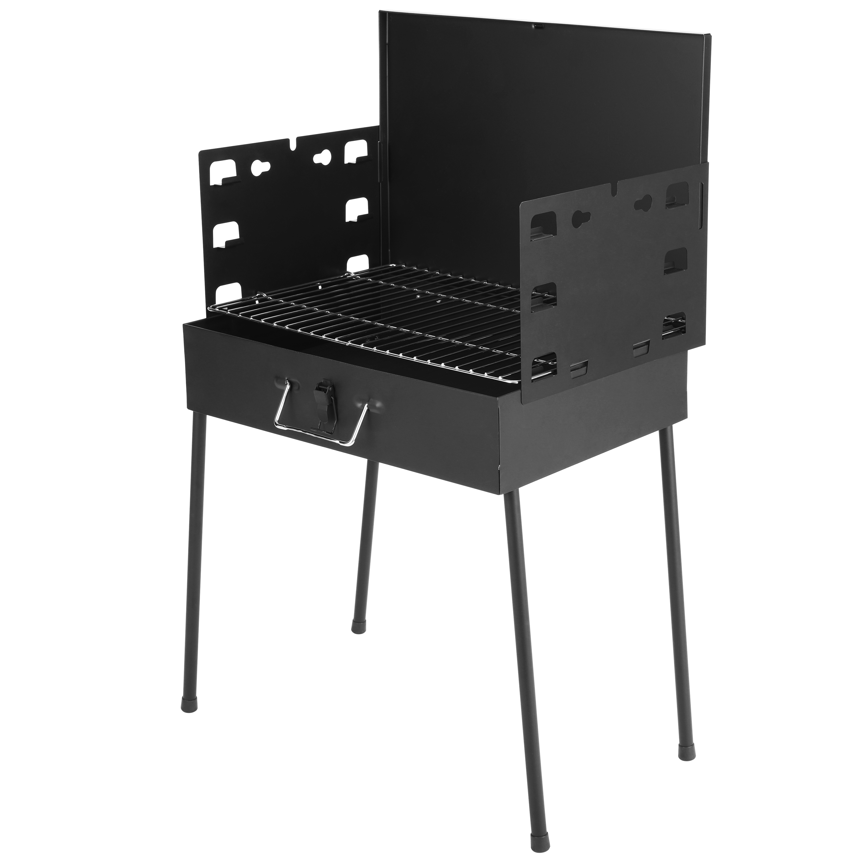 Foto 4 pulgar | Asador De Carbón Portátil Plegable En Maletín De Acero