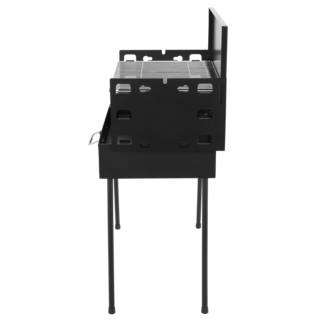 Foto 5 | Asador De Carbón Portátil Plegable En Maletín De Acero