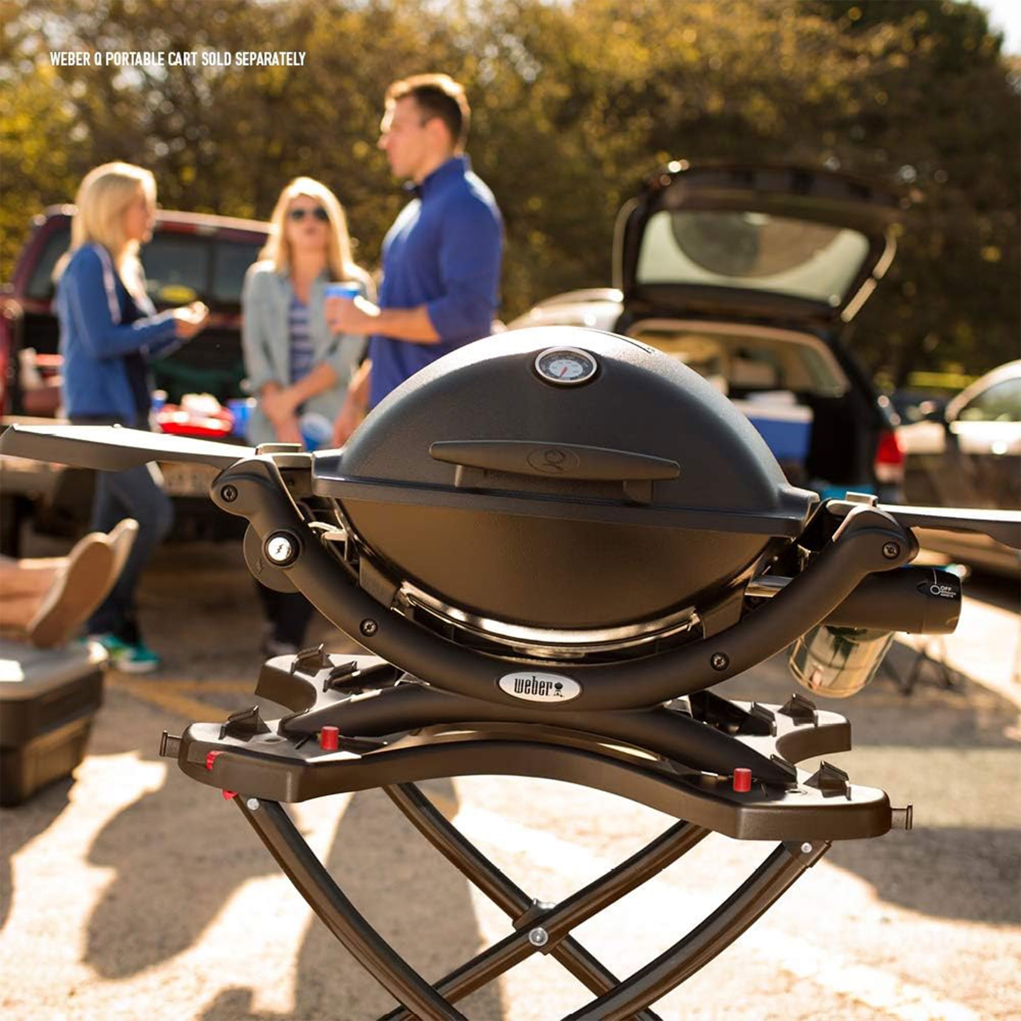 Foto 4 pulgar | Grill Weber Q1200, Propano Líquido Negro, 8500 Btu, 189 Pulgadas Cuadradas - Venta Internacional.