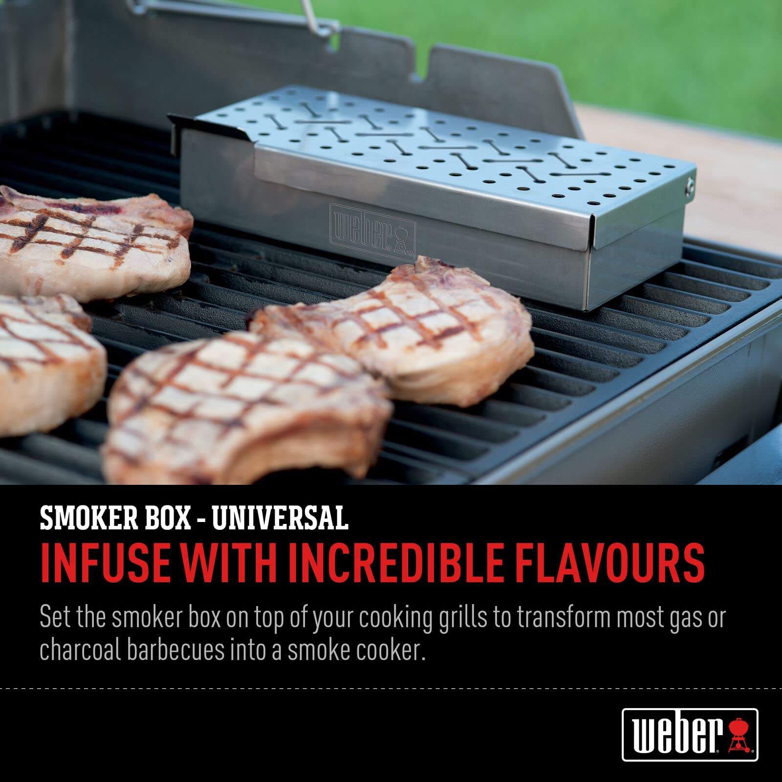 Foto 4 | Caja Para Ahumar Weber Universal De Acero Inoxidable 9,8 X 4,5 X 2 Cm - Venta Internacional.