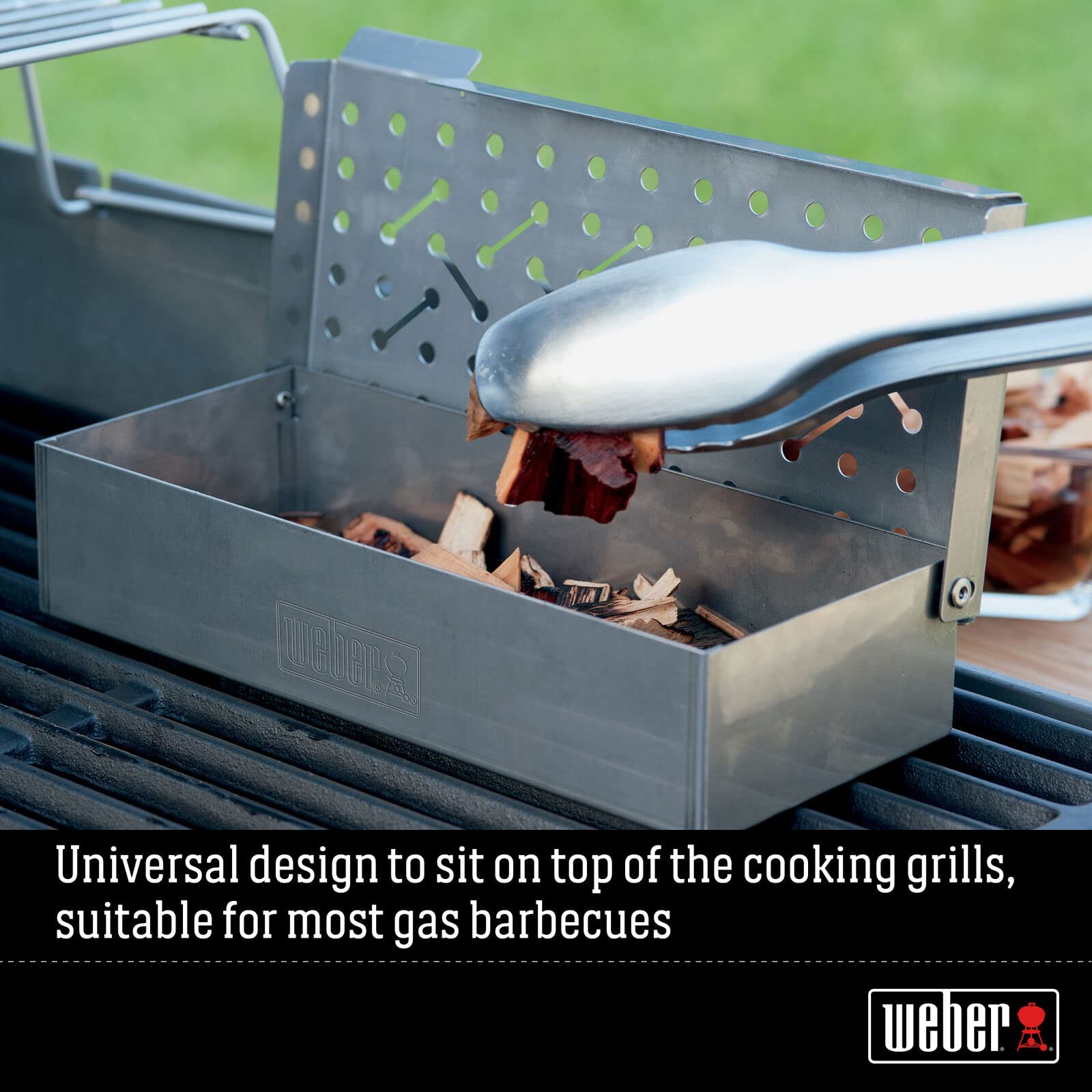 Foto 7 pulgar | Caja Para Ahumar Weber Universal De Acero Inoxidable 9,8 X 4,5 X 2 Cm - Venta Internacional.