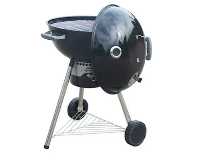 Foto 1 | Asador De Carbon Parrilla Porcelana Kettle 22' Tipo Weber Color Negro