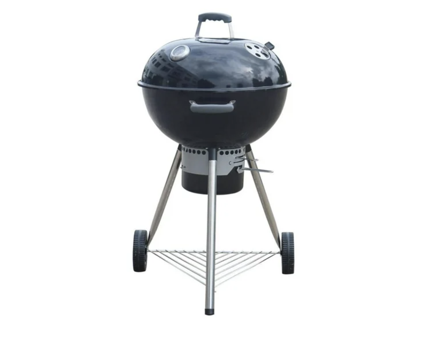 Foto 3 | Asador De Carbon Parrilla Porcelana Kettle 22' Tipo Weber Color Negro