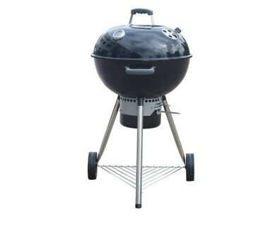 Foto 3 | Asador De Carbon Parrilla Porcelana Kettle 22' Tipo Weber Color Negro