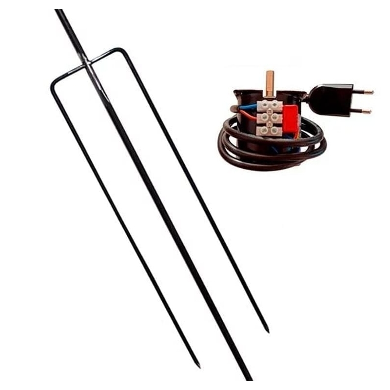 Foto 2 pulgar | Spiedo Motor + Trident De 1,2 M Para Parrillas De Hasta 35 Kg, Acero Inoxidable  - Venta Internacional.