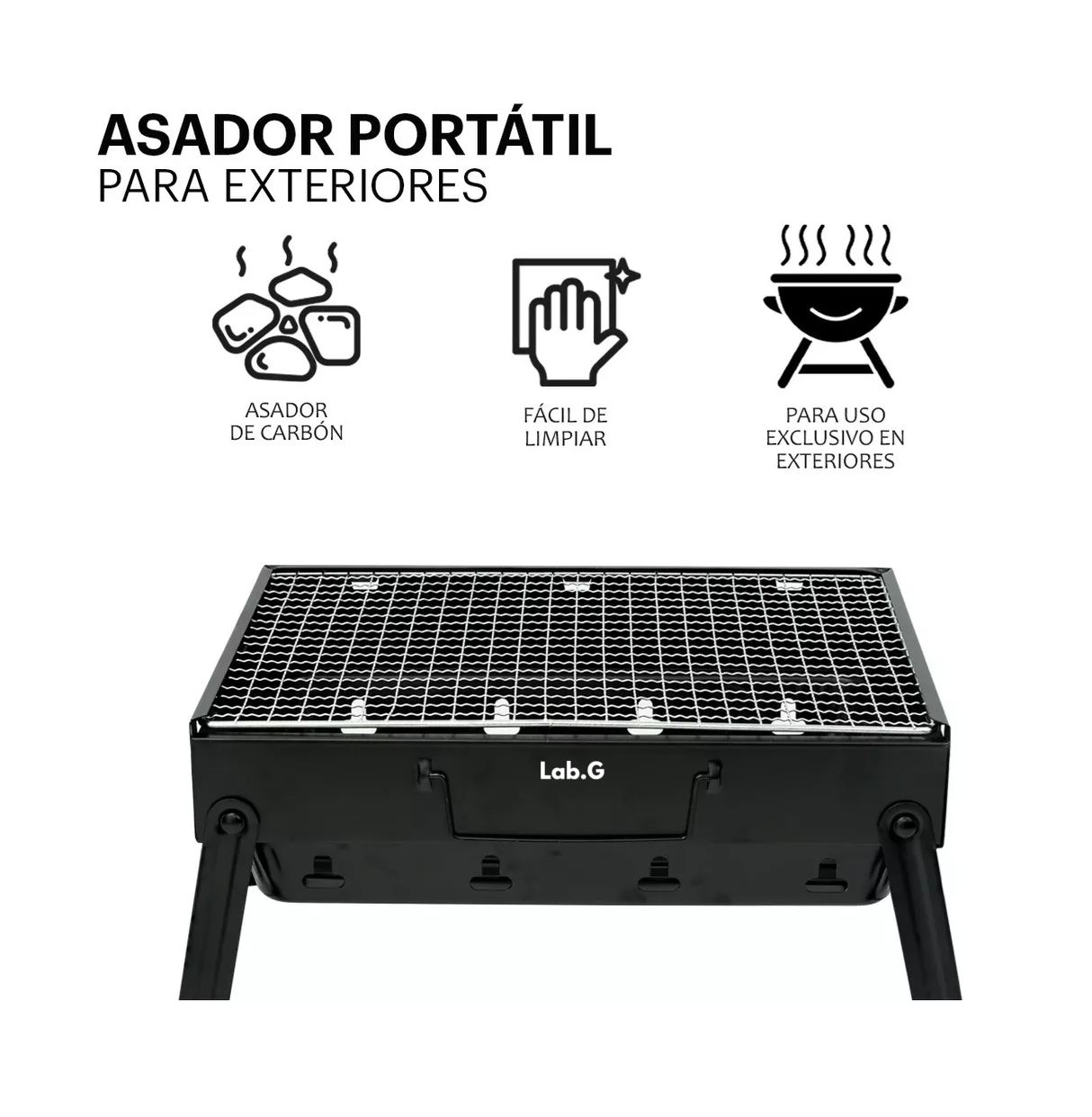 Foto 4 | Asador Parrilla Carbón Grill Cocina Bbq Portátil Cocina