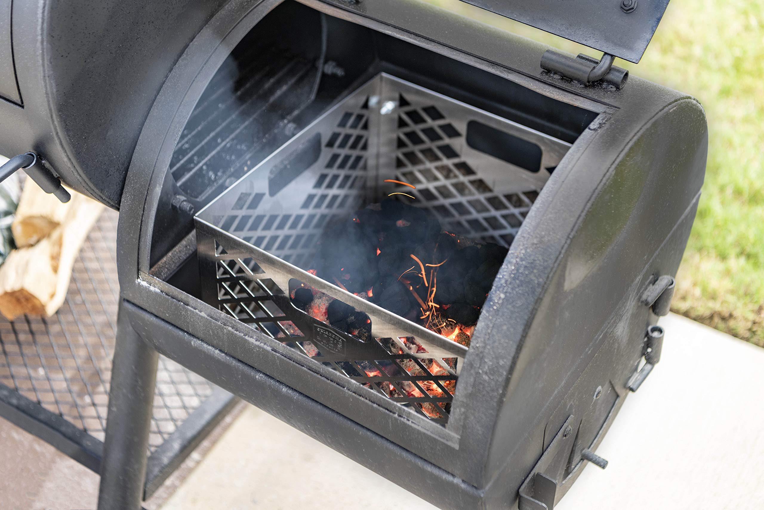 Foto 6 | Cesta Para Chimenea Offset Smoker, Carbón, Oklahoma Joe's - Venta Internacional.