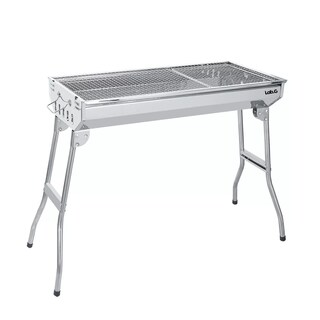 Foto 1 | Asador De Carbon Parrilla Acero Inoxidable Lab.g Plateado