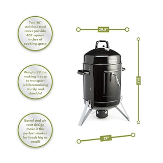Foto 3 | Ahumador De Carbón Cuisinart Cos-116, Vertical, Negro, 402 Pulgadas - Venta Internacional.