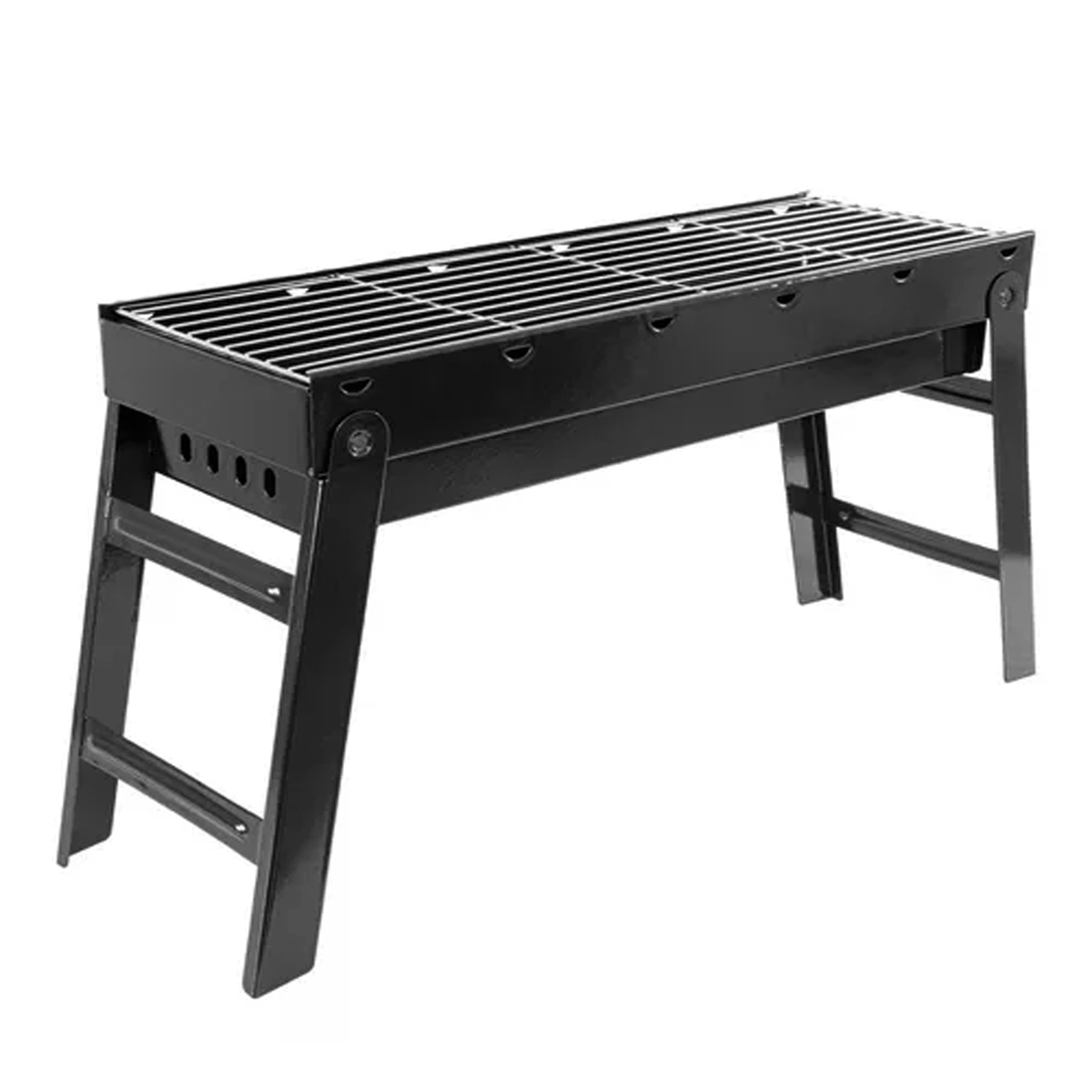 Foto 1 | Parrilla De Carbon Portatil Plegable Asador De Jardín Color Negro