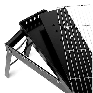 Foto 3 | Parrilla De Carbon Portatil Plegable Asador De Jardín Color Negro