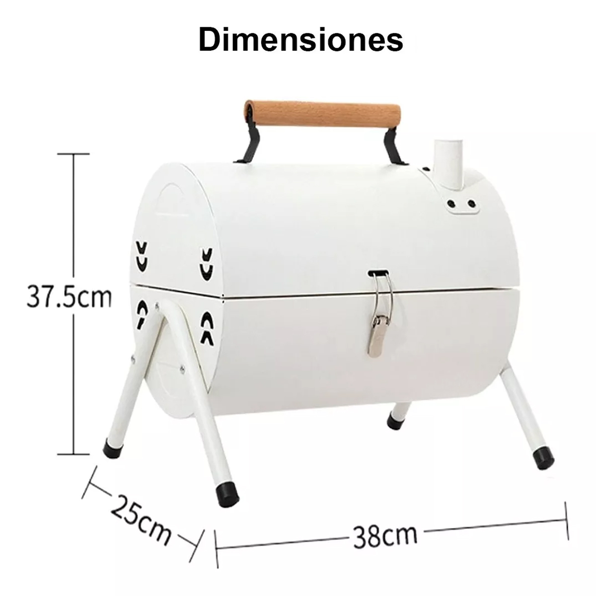 Foto 2 | Parrilla Plegable Asador De Carbón Doble Cara Portátil