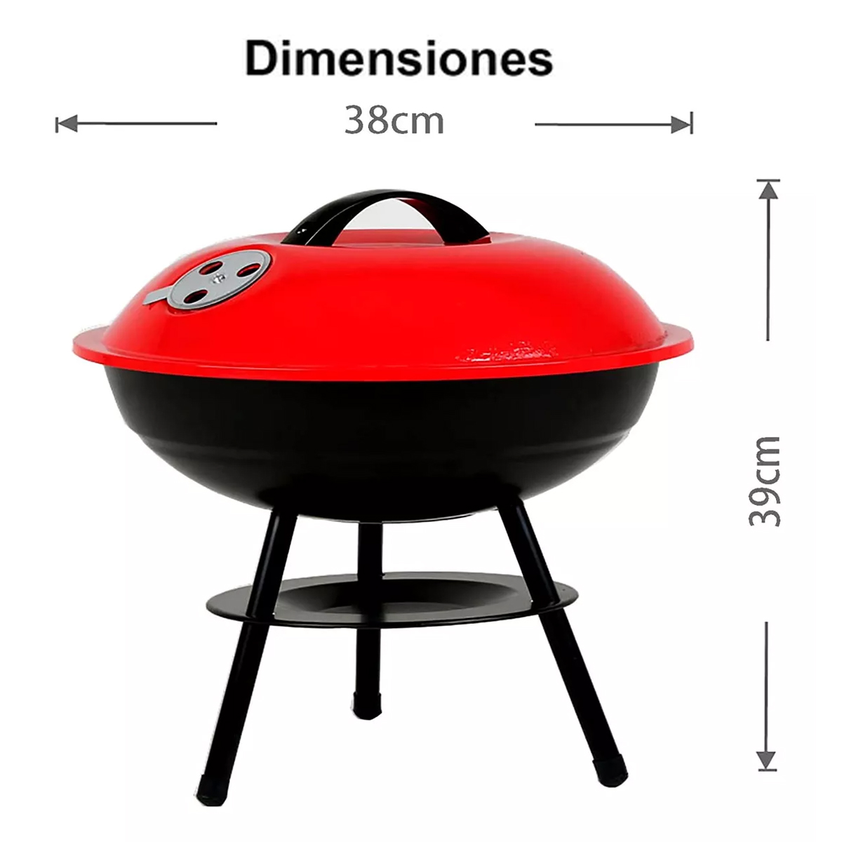 Foto 3 pulgar | Parrilla Plegable Asador De Carbón Aire Libre Portátil