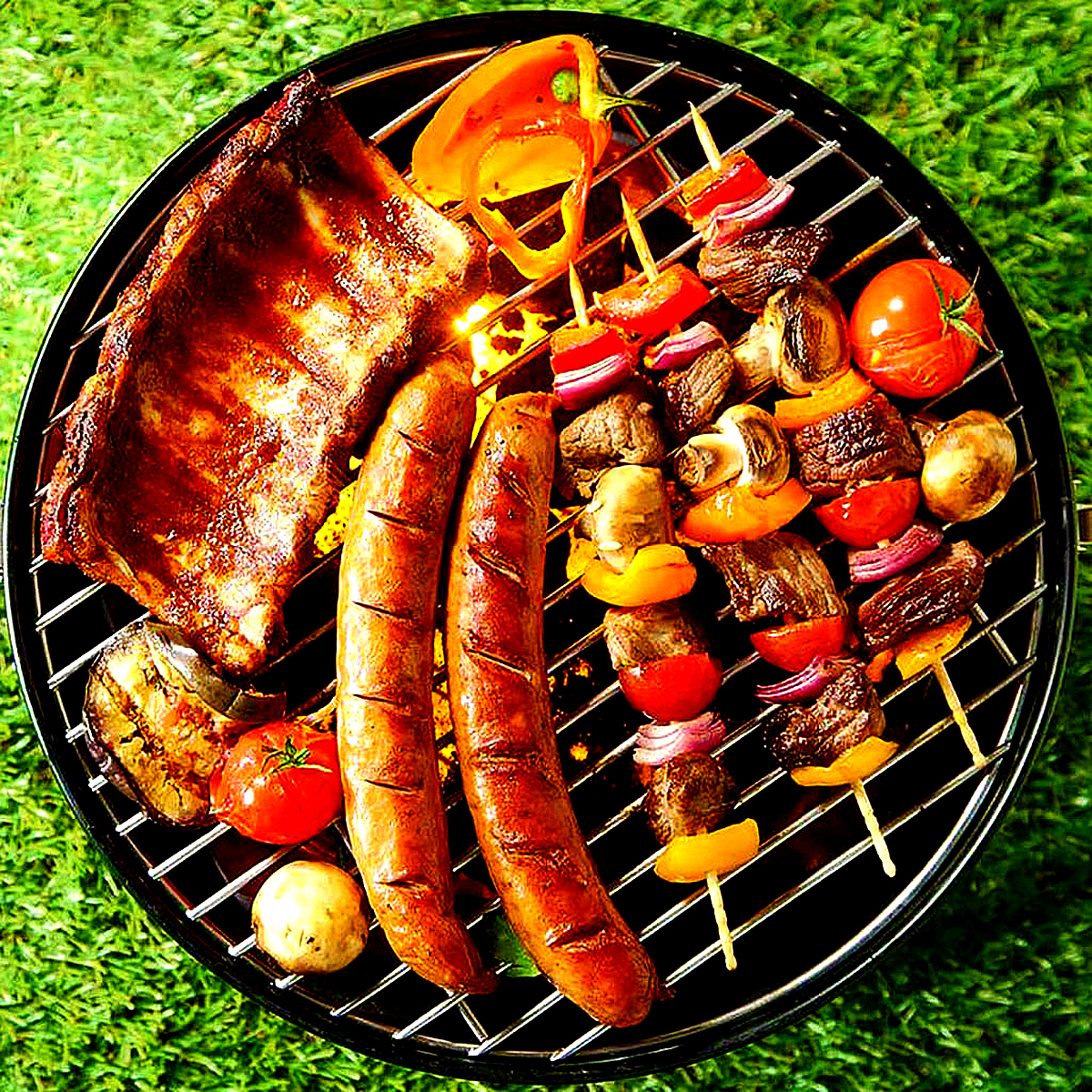 Foto 9 pulgar | Parrilla Plegable Asador De Carbón Aire Libre Portátil