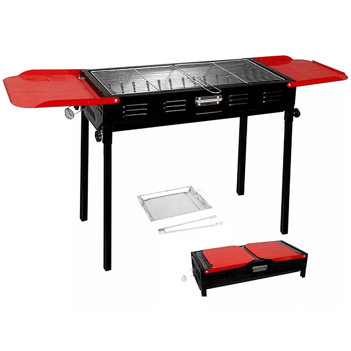Foto 2 | Parrilla Portatil Asador De Carbon Plegable Al Aire Libre