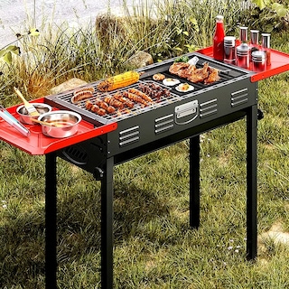 Foto 3 | Parrilla Portatil Asador De Carbon Plegable Al Aire Libre