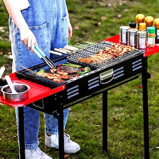 Foto 8 | Parrilla Portatil Asador De Carbon Plegable Al Aire Libre
