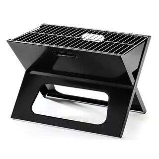 Foto 1 | Parrilla Asador Portatil Plegable De Carbon Camping Picnic Color Negro