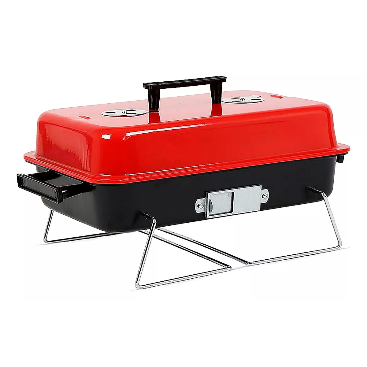 Foto 4 pulgar | Parrilla Portátil de Carbón Plegable Kitchenes Tapa Roja