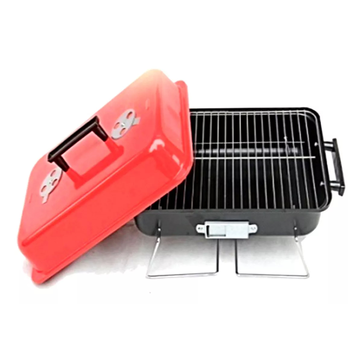 Foto 5 | Parrilla Portátil de Carbón Plegable Kitchenes Tapa Roja