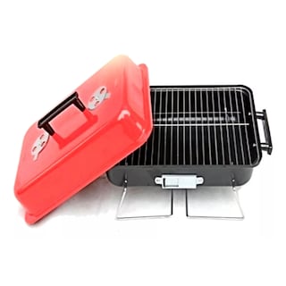 Foto 5 | Parrilla Portátil de Carbón Plegable Kitchenes Tapa Roja