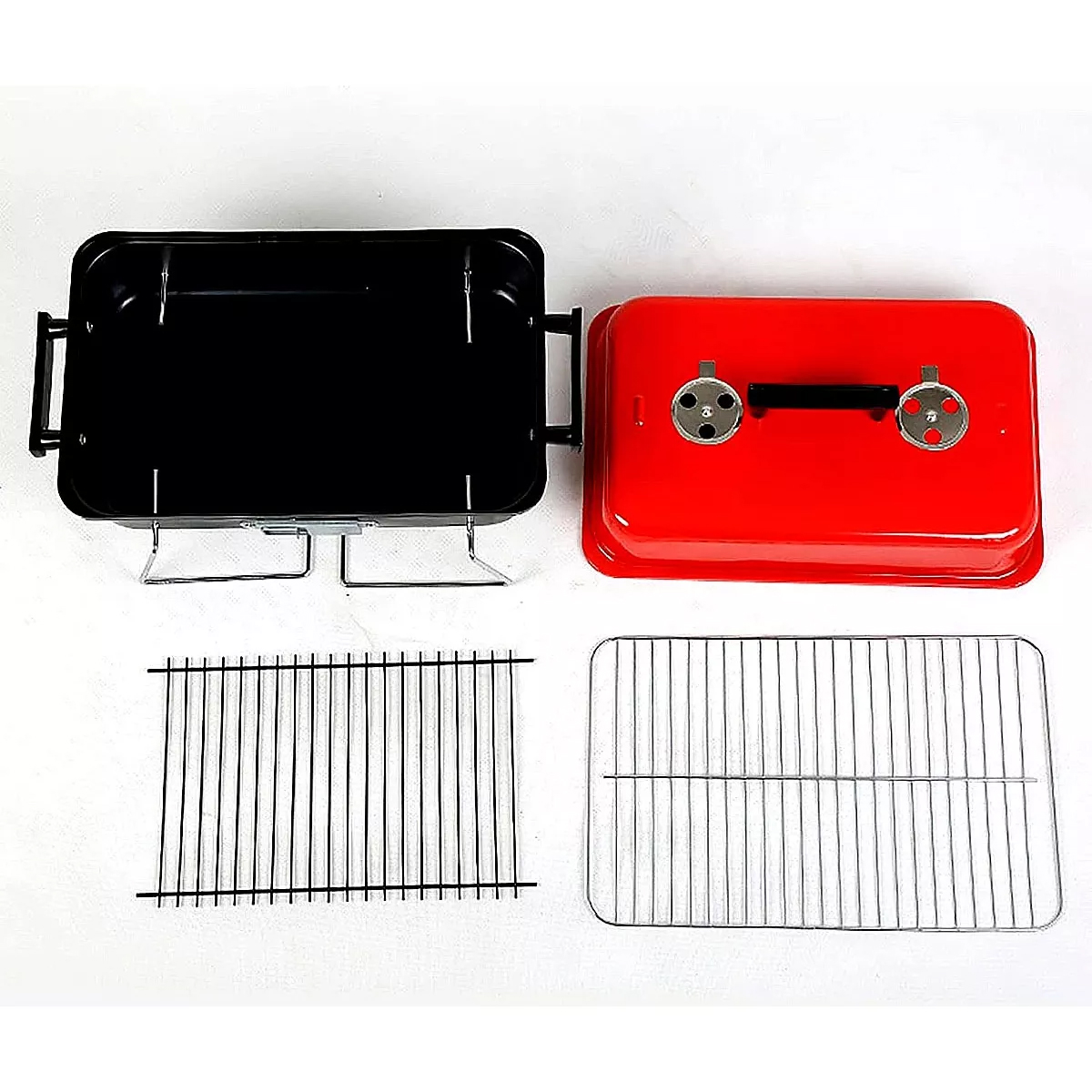 Foto 7 | Parrilla Portátil de Carbón Plegable Kitchenes Tapa Roja