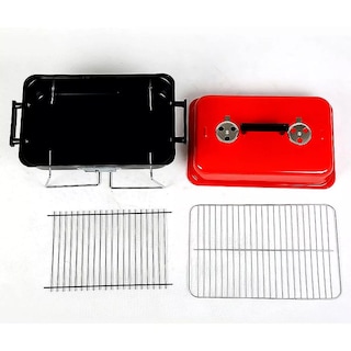 Foto 7 | Parrilla Portátil de Carbón Plegable Kitchenes Tapa Roja