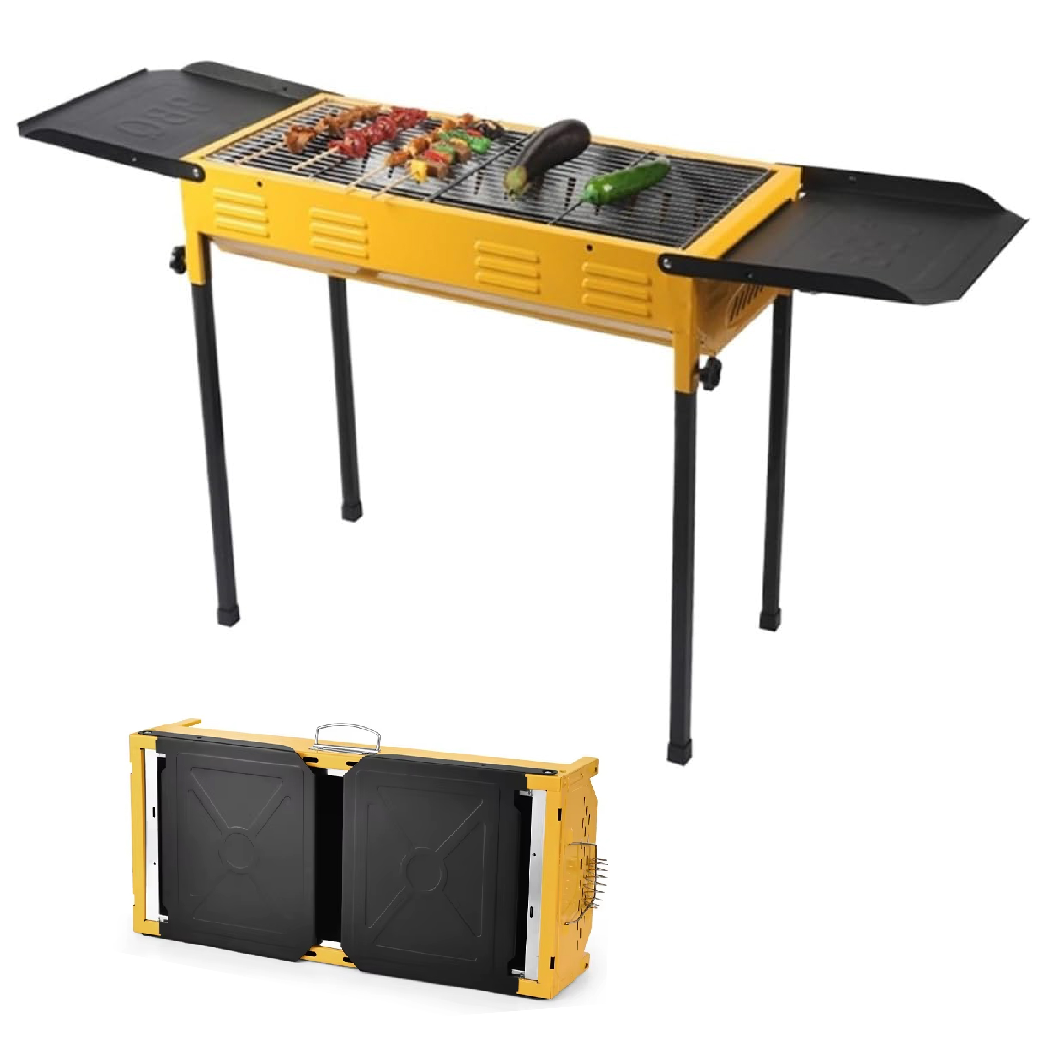 Foto 1 | Asador De Carbón Portátil Acero Inoxidable Parrilla Bbq Portátil Plegable