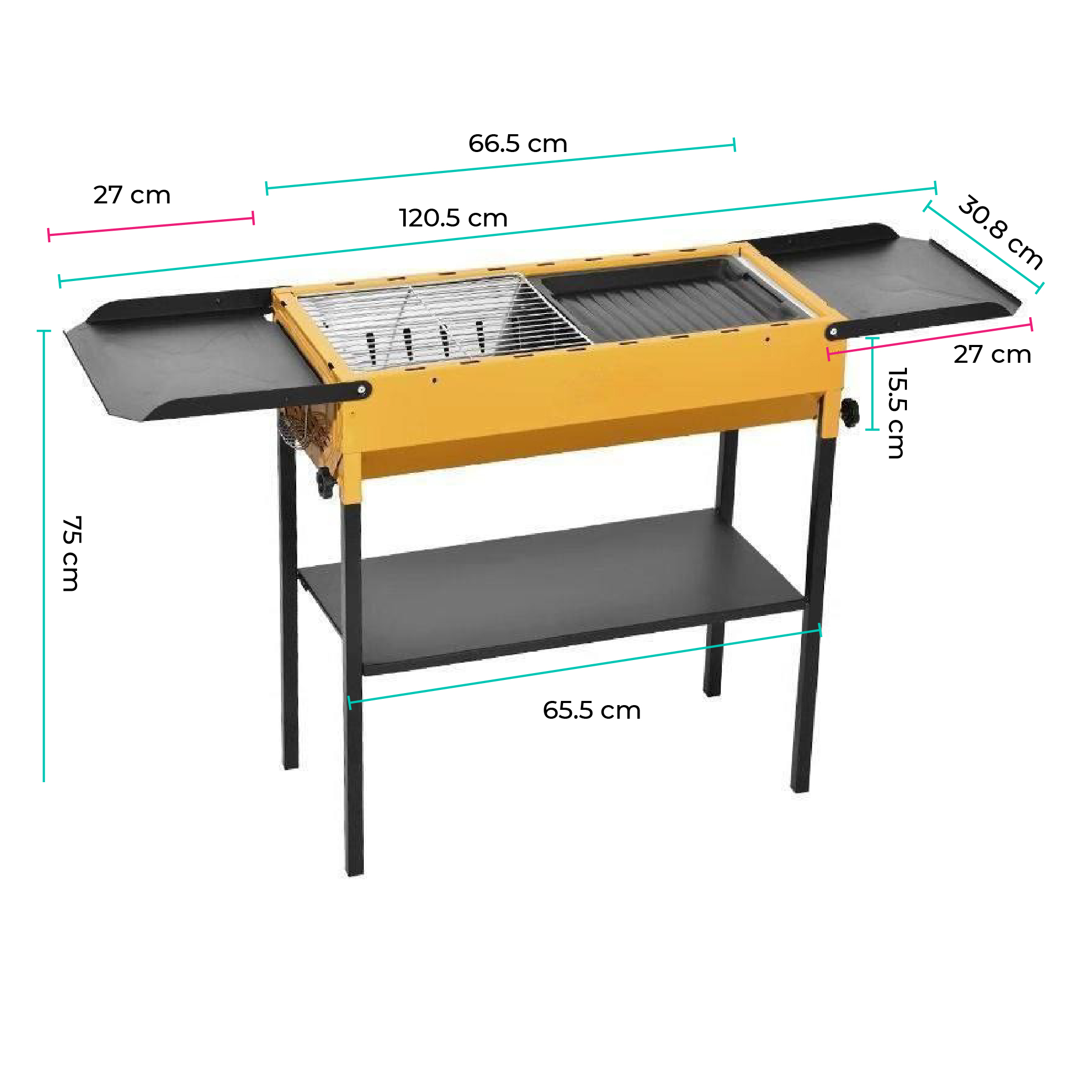 Foto 2 | Asador De Carbón Portátil Acero Inoxidable Parrilla Bbq Portátil Plegable