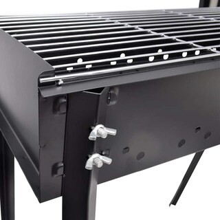 Foto 6 | Soporte Para Barbacoa De Carbón Vidaxl Cuadrado 75 X 28 Cm Acero - Venta Internacional.
