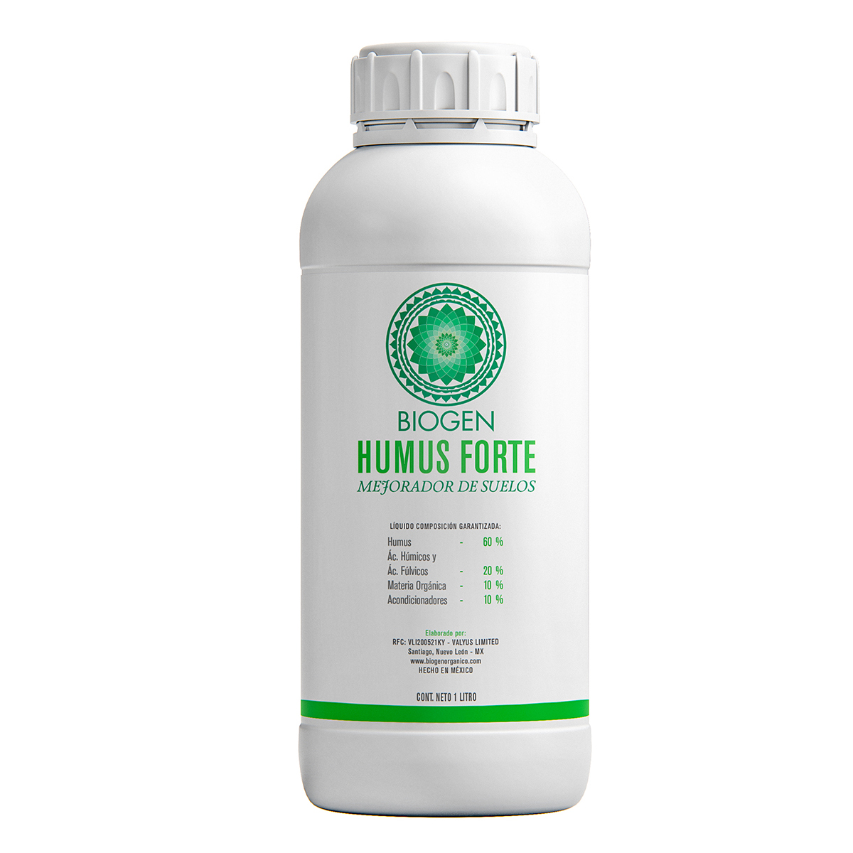 Mejorador De Suelos Orgánico Biogen Humus Forte 1lt