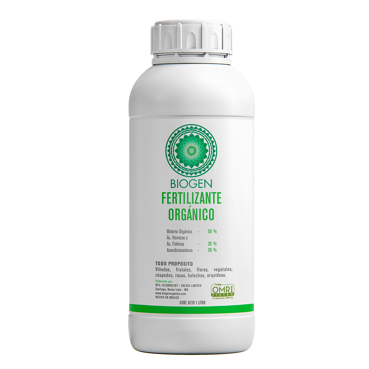 Fertilizante Orgánico Biogen 1 Litro