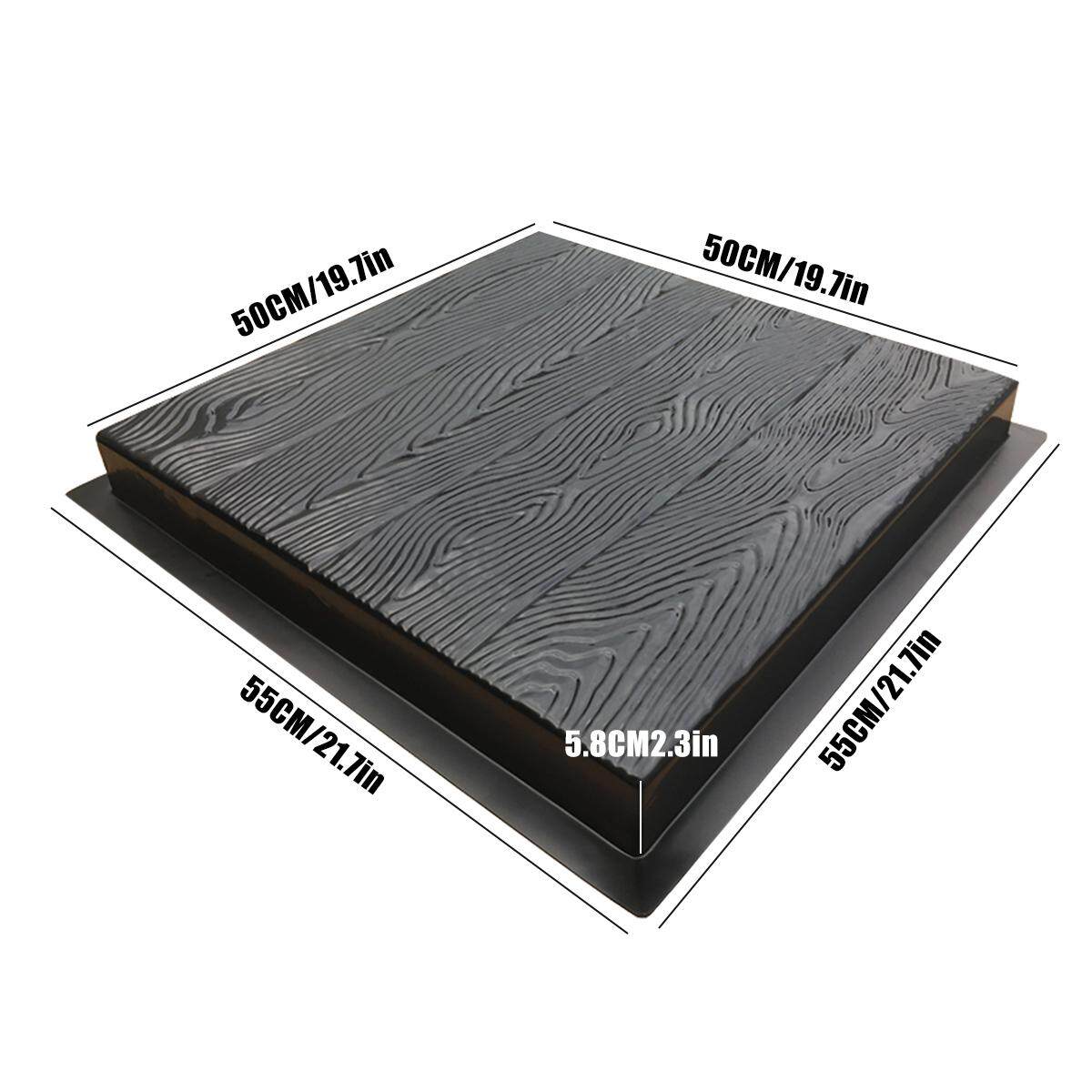 Foto 4 pulgar | Molde De Cemento Con Grano De Madera Para Pavimentación De Hormigón, 55 X 50 X 5,8 Cm - Venta Internacional.