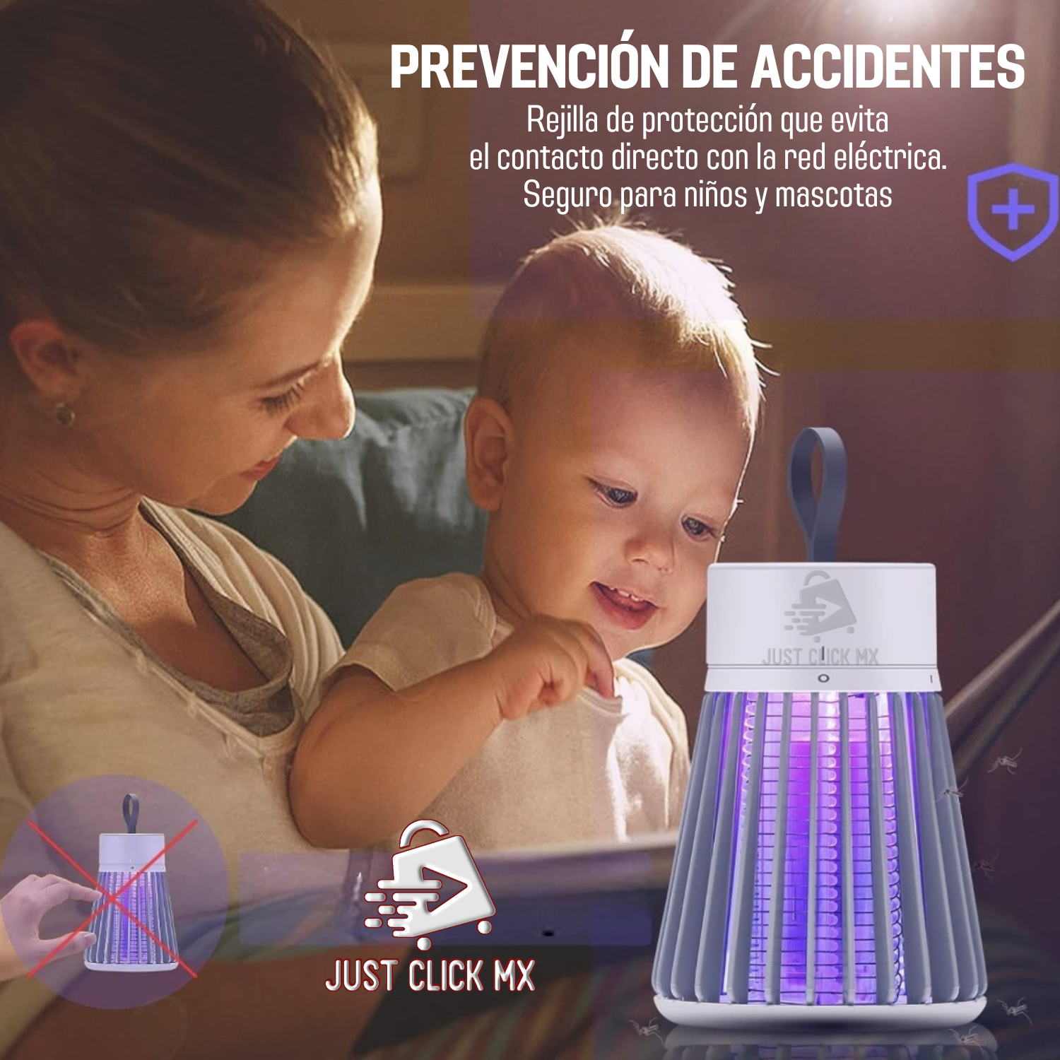 Foto 7 pulgar | Lámpara Eléctrica Uv Mata Mosquitos Colgante