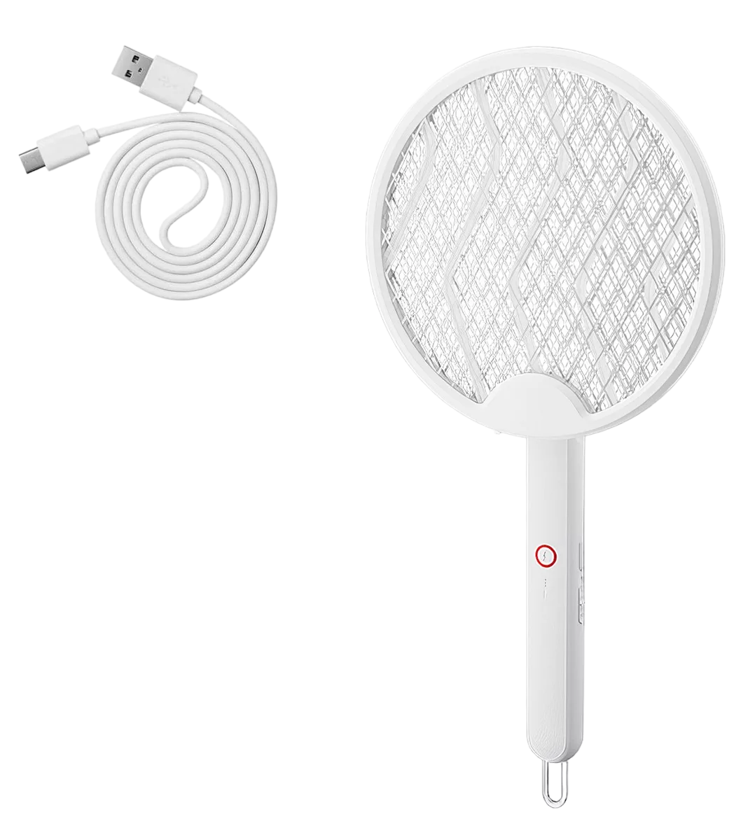 Foto 2 pulgar | Raqueta Eléctrica Mata Moscas Y Mosquitos Recargable Luz Led Blanco