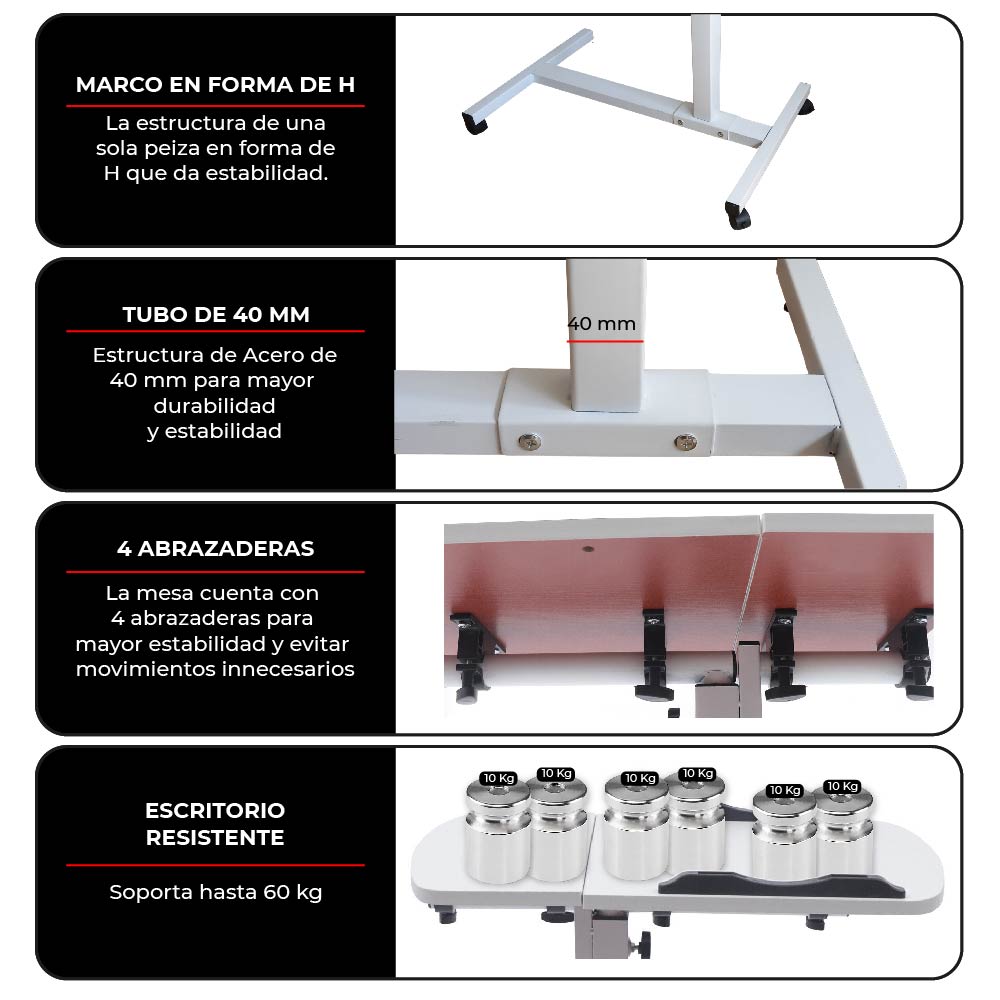 Foto 4 | Mesa Auxiliar Plegable Y Extraíble Escritorio Chic-fantasy para Laptop