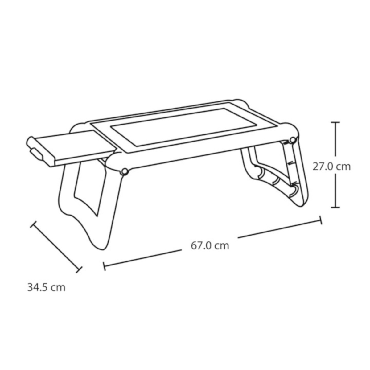 Foto 7 pulgar | Mesa Para Cama Plegable Y Portátil