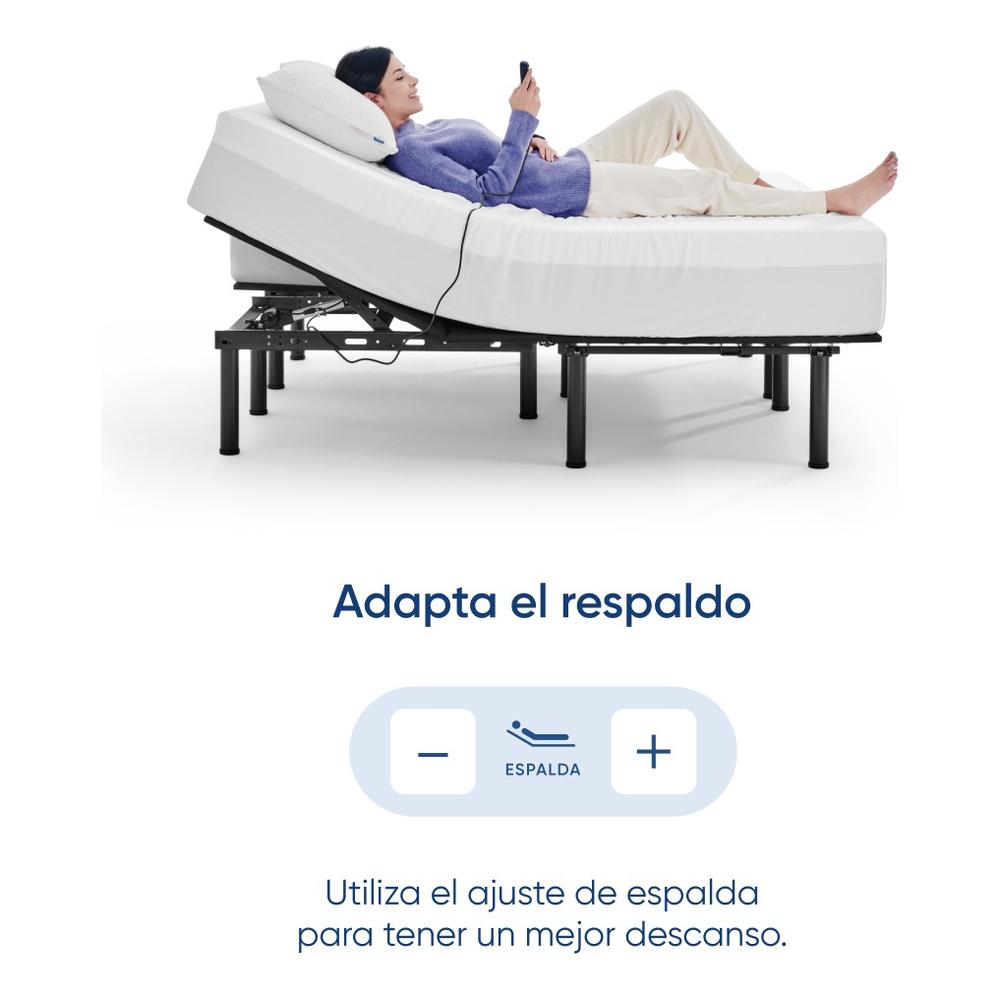 Foto 4 pulgar | Base Eléctrica para Cama Luuna Rise Lite Negra Split King Size con Control Alámbrico