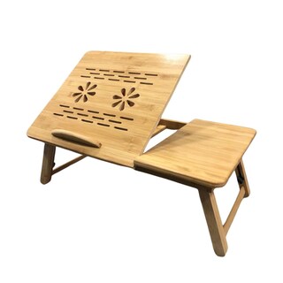 Foto 2 | Mesa Plegable De Bámbu Para Computadoras Con Ventilador