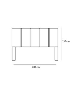 Foto 4 | Cabecera King Size Color Nogal - Madera Mdf