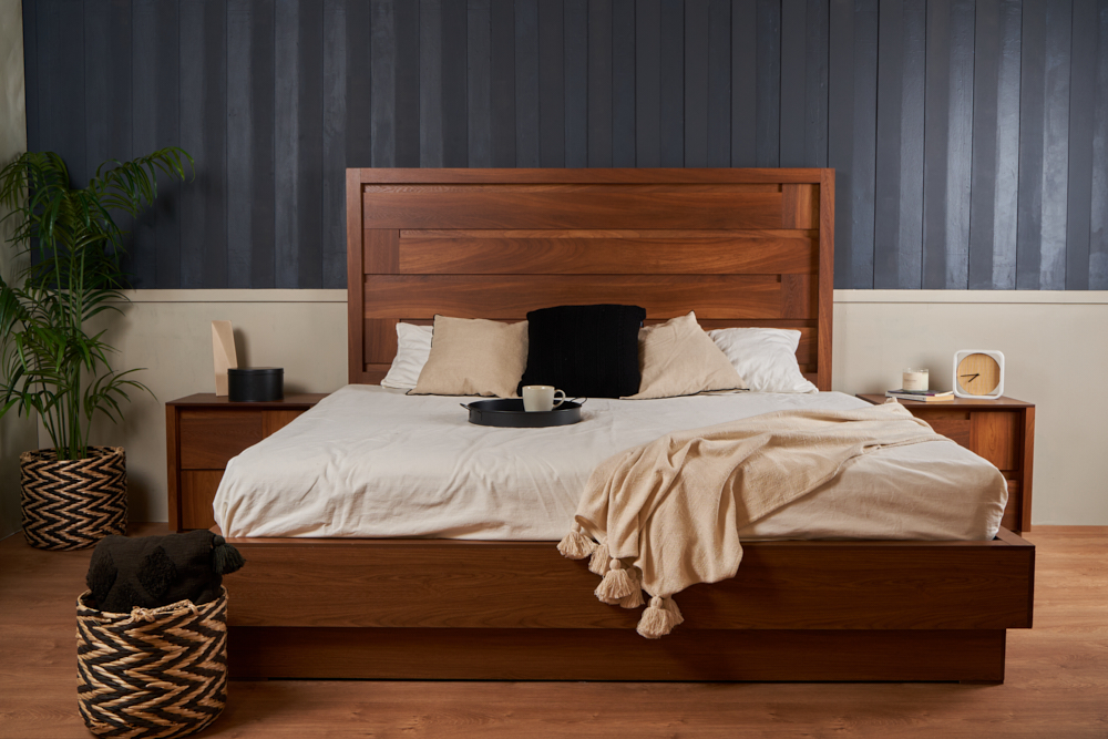 Foto 5 pulgar | Cabecera King Size Color Nogal - Madera Mdf Y Melamina
