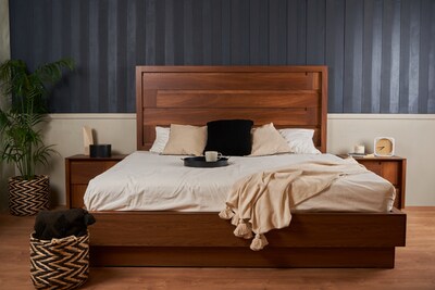 Foto 4 | Cabecera King Size Color Nogal - Madera Mdf Y Melamina