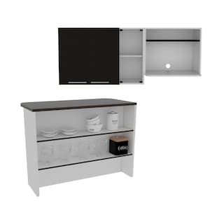 Foto 1 | Combo para Cocina Buror Incluye Gabinete Superior y Barra de Cocina Virtual Muebles