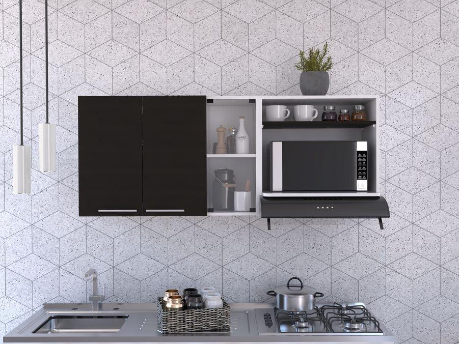 Foto 4 pulgar | Combo para Cocina Buror Incluye Gabinete Superior y Barra de Cocina Virtual Muebles