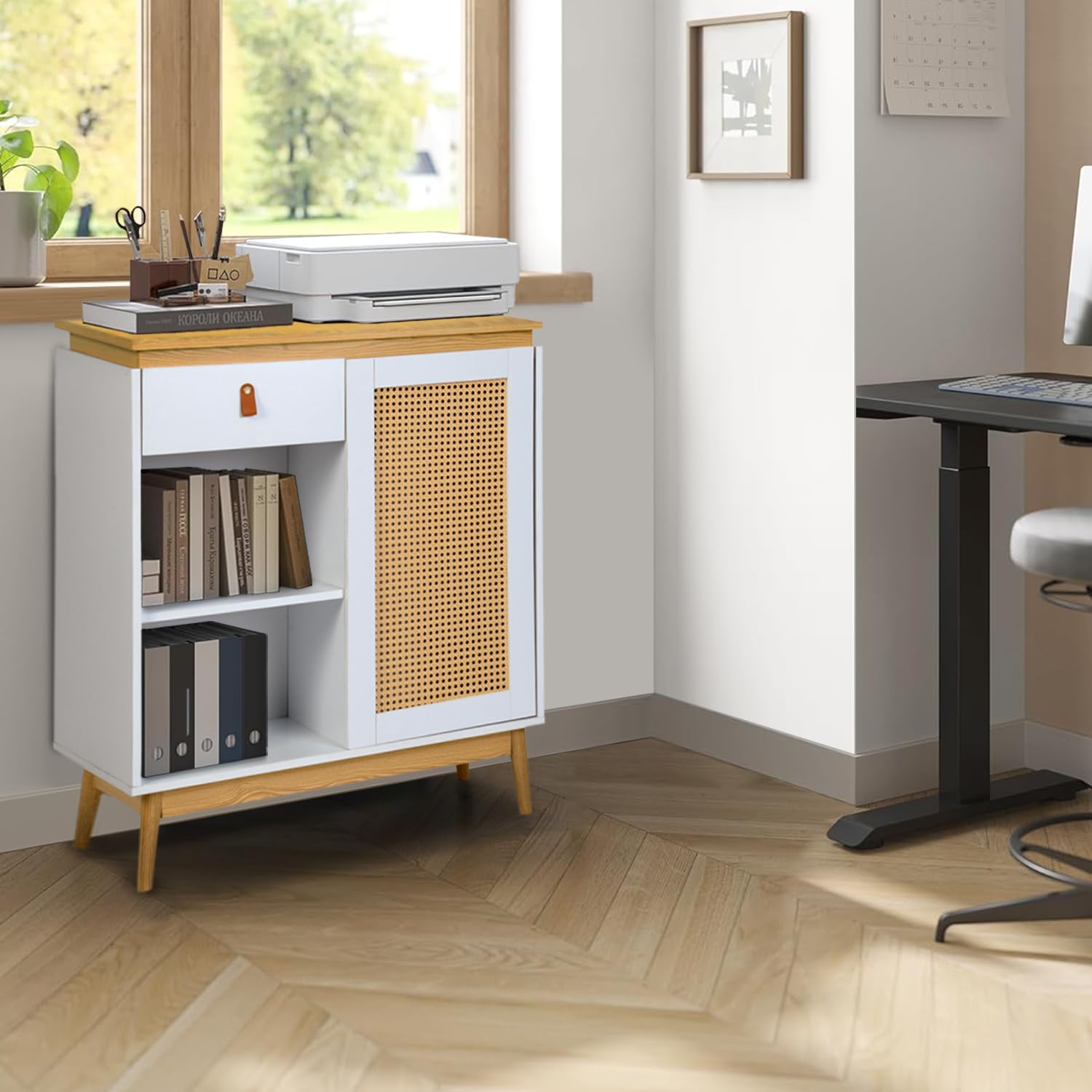 Foto 4 | Estantes De Cocina Furniturer Sorath Blanco 80 X 39 X 95 Cm