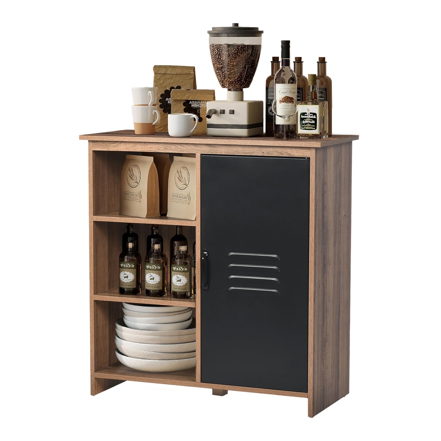 Estante de Cocina Furniture Negro