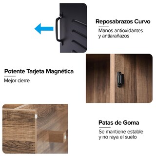 Foto 7 | Estante de Cocina Furniture Negro