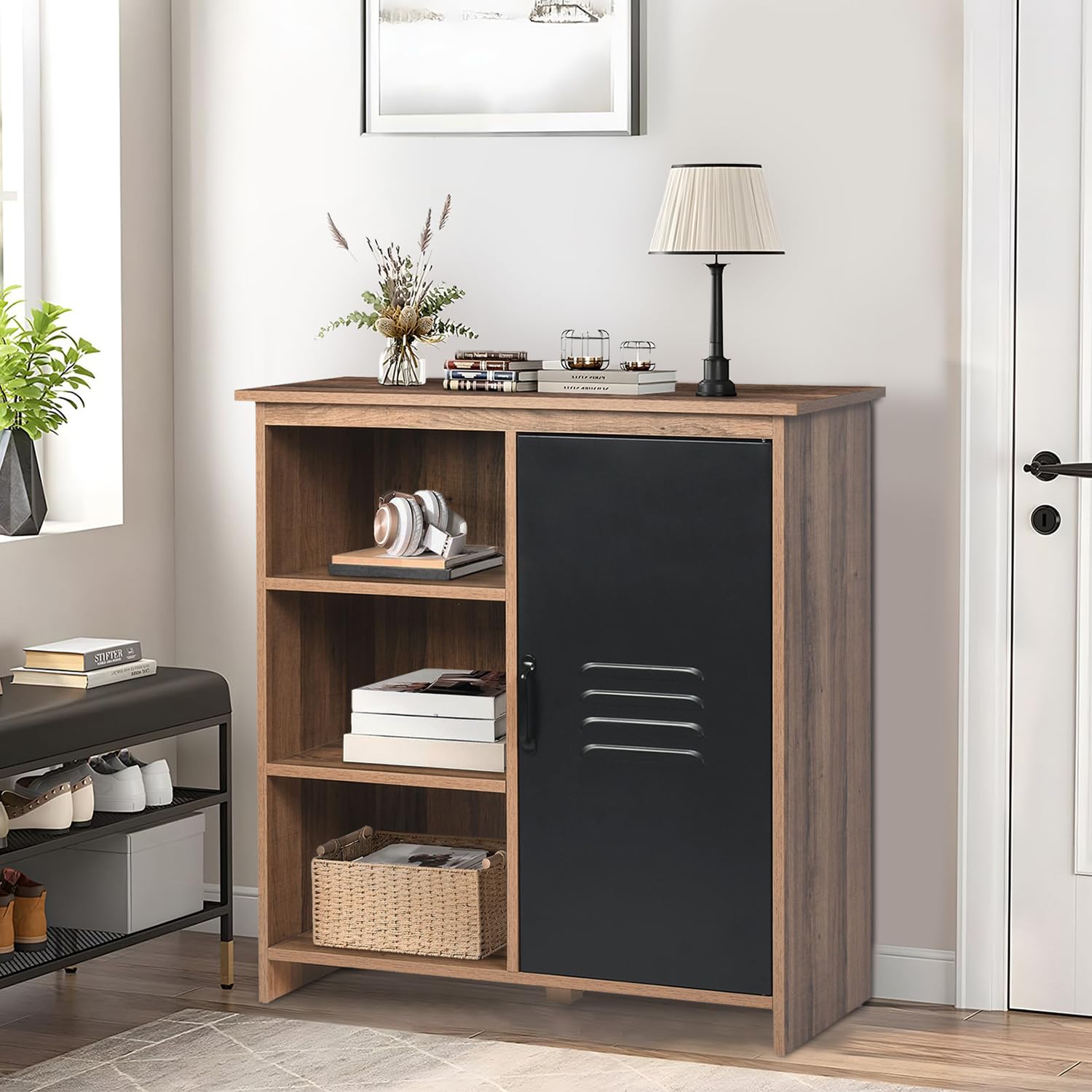 Foto 8 | Estante de Cocina Furniture Negro