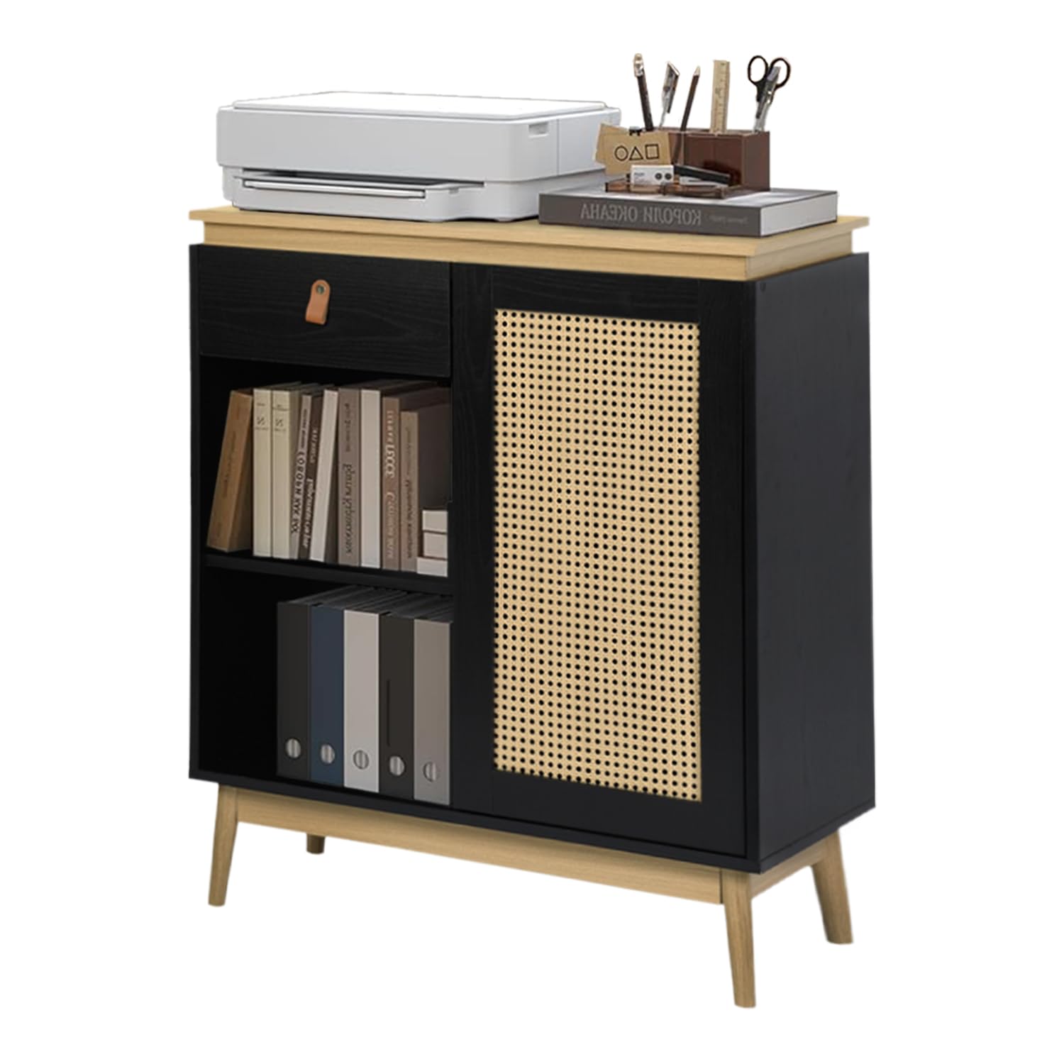 Foto 1 | Estantes De Cocina Furniturer Sorath Negro 80 X 39 X 95 Cm